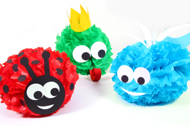 Animales gigantes de papel de seda - Papiers colorés - 10doigts.fr