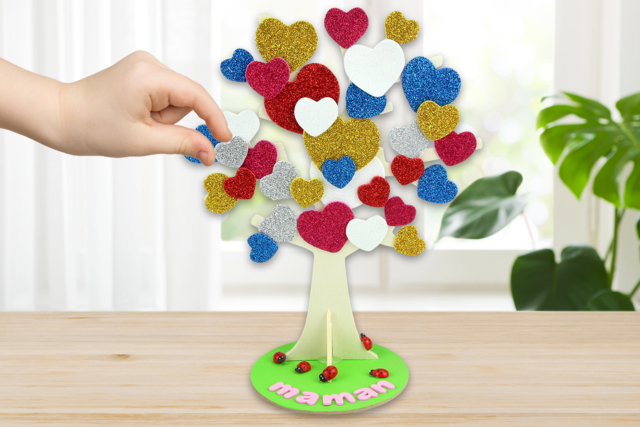 Wooden Jewelry Tree Stand - 18 cm - 7 - Jewelry Boxes and Holders - 10doigts.com - Boîtes et supports à bijoux : l'écrin de vos créations - 10doigts.fr