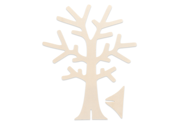 Wooden Jewelry Tree Stand - 18 cm - 1 - Jewelry Boxes and Holders - 10doigts.com - Boîtes et supports à bijoux : l'écrin de vos créations - 10doigts.fr