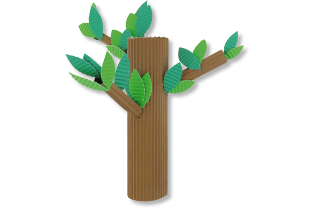 árbol de cartón ondulado - Carton ondulé - 10doigts.fr