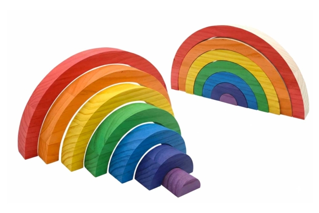 Arc-en-ciel en bois - 2 - Wooden Games and Toys - 10doigts.com - Jeux et Jouets en bois à décorer - 10doigts.fr