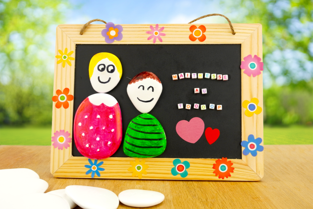 Wooden Schoolchild Decorative Slate - 4 - Chalks, Boards, Slates - 10doigts.com - Craies, tableaux et ardoises : l'espace de toutes les expressions - 10doigts.fr