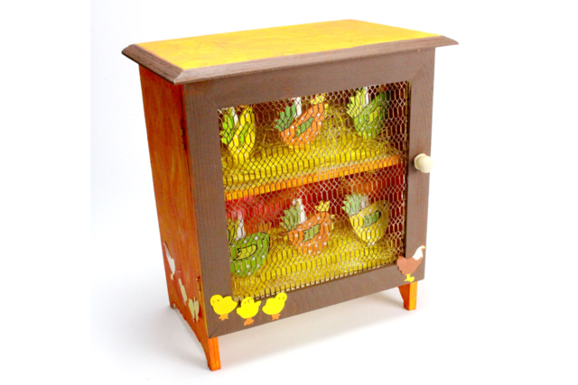 Egg Cabinet - 6 - Wooden Objects for the Kitchen - 10doigts.com - Objets en bois à décorer pour la cuisine - 10doigts.fr