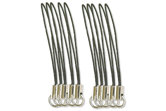 Black Gri-Gri Attachments - 10 Pieces - 1 - Keychains - 10doigts.com - Porte-clés - 10doigts.fr