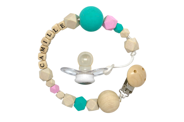 Wooden Alphabet Beads - 100 Beads - 11 - Message Jewelry - 10doigts.com - Bijoux messages - 10doigts.fr