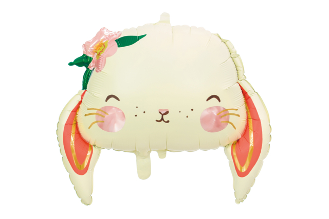 XXL Aluminum Bunny Balloon - 1 - Easter Decorative Accessories - 10doigts.com - Accessoires décoratifs de Pâques - 10doigts.fr