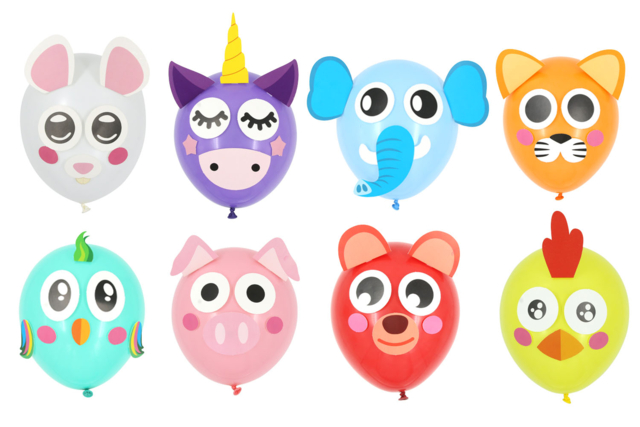 GLobos Animales - Ballons, guirlandes, serpentins - 10doigts.fr