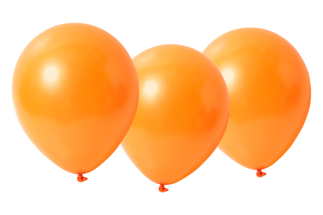 Round Balloons, Orange - 50 Pieces - 1 - Halloween Balloons - 10doigts.com - Ballons d'halloween - 10doigts.fr