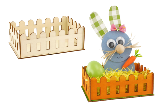 Wooden Assembly Barrier - 1 - Easter Decor Supports - 10doigts.com - Supports de Pâques à décorer - 10doigts.fr