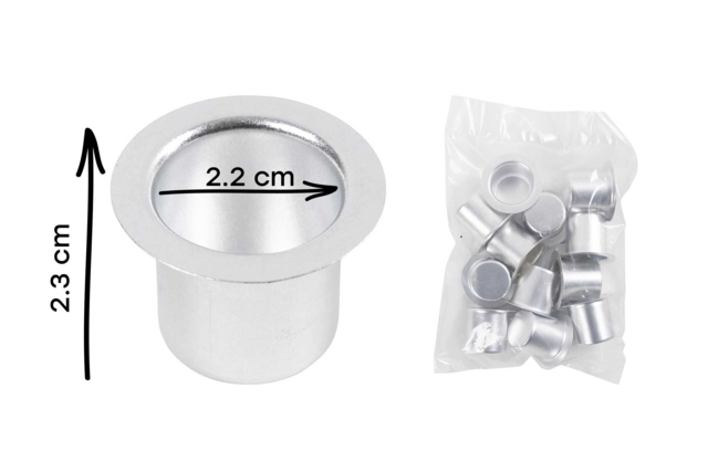 Candle Bases - 12 Pieces - 3 - Candle Holders and Lanterns - 10doigts.com - Bougeoirs et photophores à décorer - 10doigts.fr