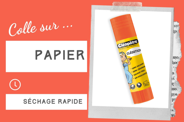 Cléopâtre White Glue Stick - 2 - School Glues - 10doigts.com - Colles scolaires : bâton, blanche, gel et colle forte - 10doigts.fr
