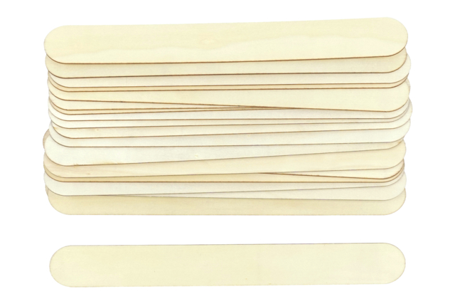 Natural Giant Craft Sticks - 20 Pieces - 1 - Wooden Sticks and Rods - 10doigts.com - Bâtonnets et tiges en bois - 10doigts.fr