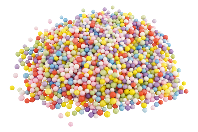 bolas de porexpán de colores - Boules en polystyrène - 10doigts.fr