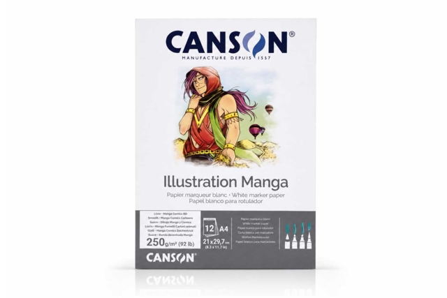 Bloc Canson de Ilustración Manga, Formato A4 - Papiers Arts graphiques - 10doigts.fr