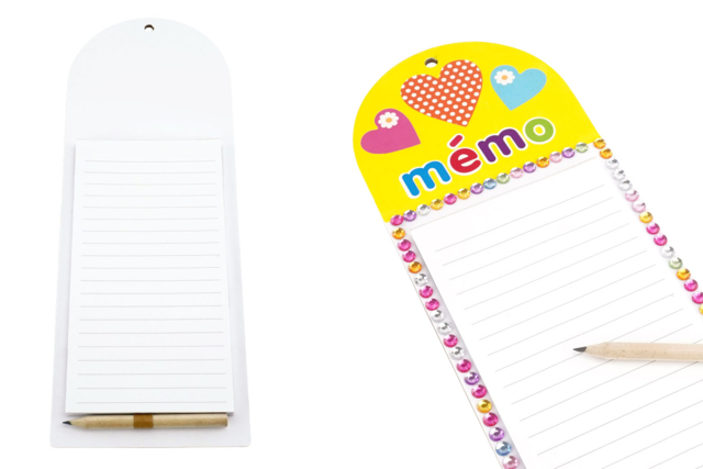 Magnetic Cardboard Notepads - 4 Pieces - 1 - Notebooks - 10doigts.com - Blocs notes - 10doigts.fr