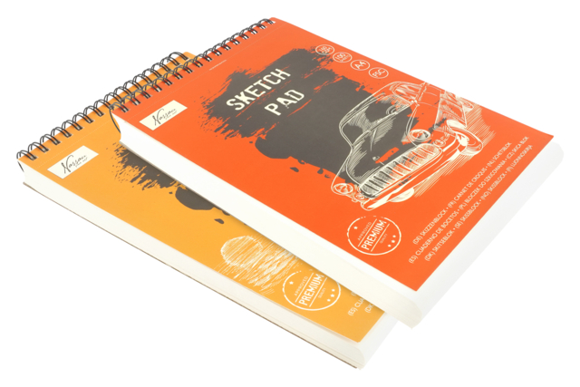 block de papel de dibujo A4 90 gsm 160 gm - Papiers dessin - 10doigts.fr