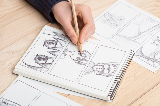 bloc de papel para dibujo manga - Papiers dessin - 10doigts.fr