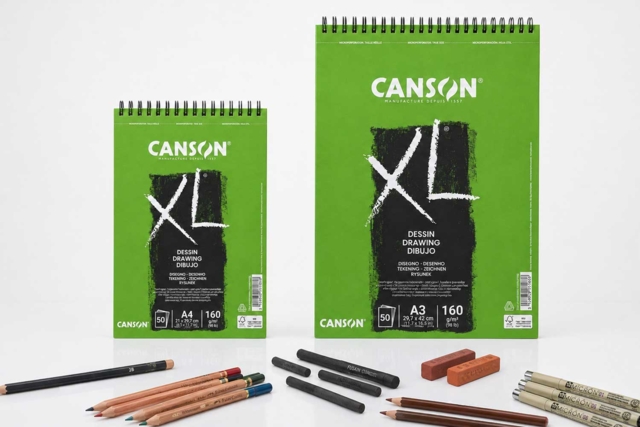 Bloc espiral Canson XL Dibujo - Formato A4 o A3 - Papiers Arts graphiques - 10doigts.fr