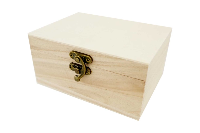 Wooden Tea Box - 14.5 x 10.7 cm - 3 - Wooden Boxes - 10doigts.com - Boîtes en bois à décorer - 10doigts.fr