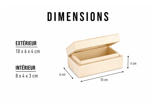 boite bois mini - Boîtes en bois à décorer - 10doigts.fr