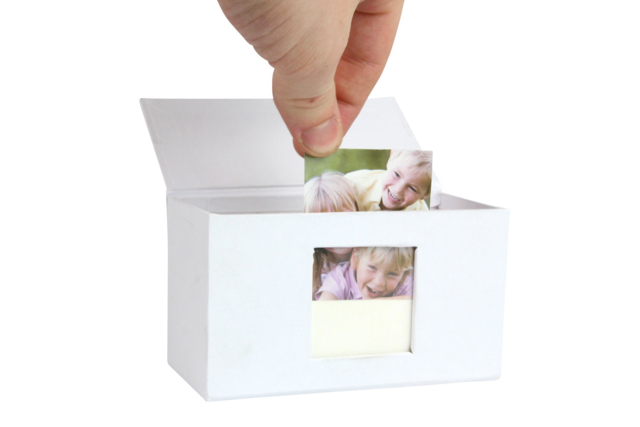 White Cardboard Photo Frame Box - 7 - Cardboard Boxes and Baskets - 10doigts.com - Boîtes et corbeilles en carton - 10doigts.fr