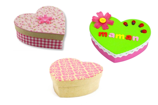 Paper Mâché Boxes - 11 - Cardboard Boxes and Baskets - 10doigts.com - Boîtes et corbeilles en carton - 10doigts.fr