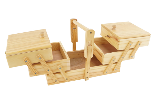 caja de costura de madera - Accessoires de couture - 10doigts.fr