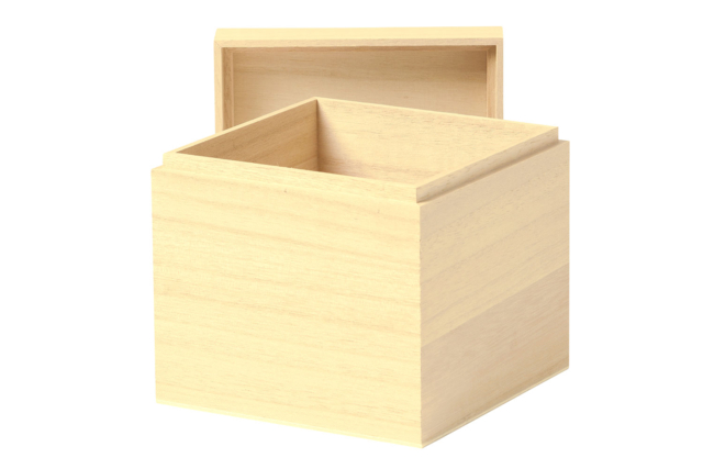 Wooden Cube Box - 1 - Wooden Boxes - 10doigts.com - Boîtes en bois à décorer - 10doigts.fr