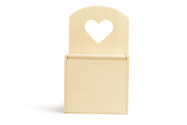 Wooden Heart Cut-out Box - 4 - Decorative Boxes - 10doigts.com - Boîtes à décorer - 10doigts.fr