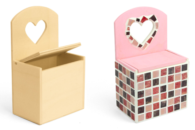 Wooden Heart Cut-out Box - 5 - Decorative Boxes - 10doigts.com - Boîtes à décorer - 10doigts.fr