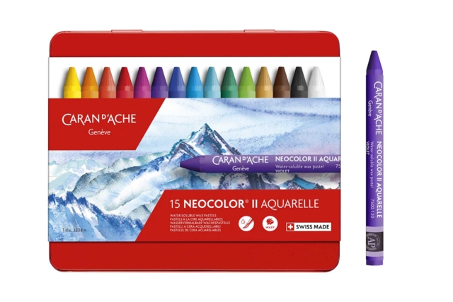 caja de pasteles acuarelables Néocolor II - 15 colores - Pastels Beaux Arts - 10doigts.fr