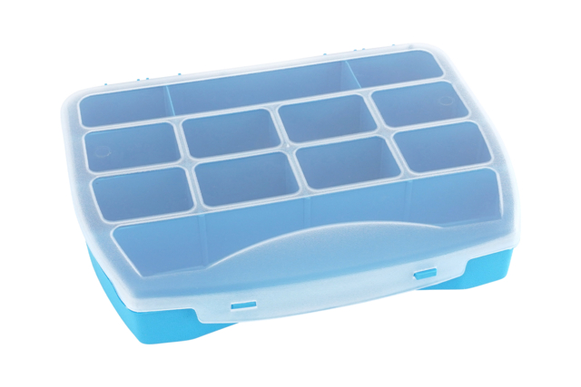 Caja de almacenamiento 12 compartimentos - Rangements couture et bijoux - 10doigts.fr