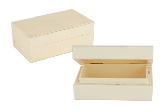 Rectangular Wooden Box - 10 x 6 x 4 cm - 4 - Wooden Boxes - 10doigts.com - Boîtes en bois à décorer - 10doigts.fr