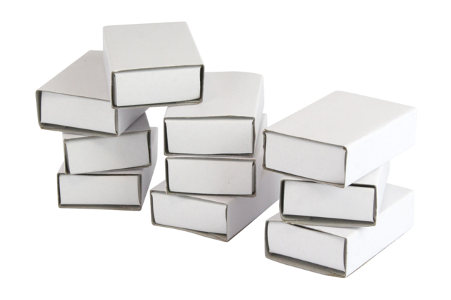 White Cardboard Matchboxes - 10 Pieces - 1 - Cardboard Boxes and Baskets - 10doigts.com - Boîtes et corbeilles en carton - 10doigts.fr