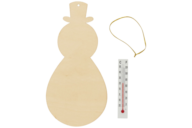 Snowman Thermometer Kit - 12 Pieces - 3 - Christmas Creative Kits for Children - 10doigts.com - Kits créatifs de Noël pour les enfants - 10doigts.fr