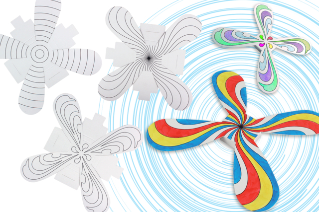 Coloring Boomerangs - 3 Pieces - 1 - Coloring Supports - 10doigts.com - Supports de coloriages originaux pour enfants - 10doigts.fr