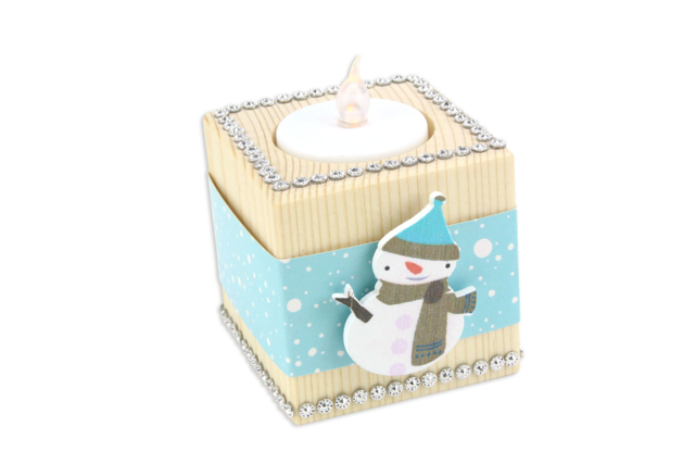 Wooden Cubic Candle Holder - 5 - Wood Candle Holders - 10doigts.com - Bougeoirs en bois - 10doigts.fr