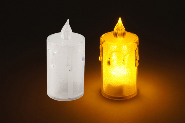 vela LED translúcida navidad - Articles lumineux, guirlandes et bougies LED - 10doigts.fr
