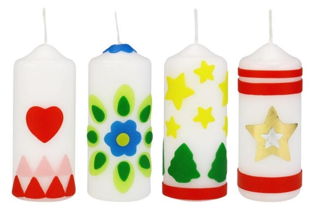 White Candles 10 cm - 12 pcs - 5 - Candle Waxes - 10doigts.com - Cires pour bougies - 10doigts.fr