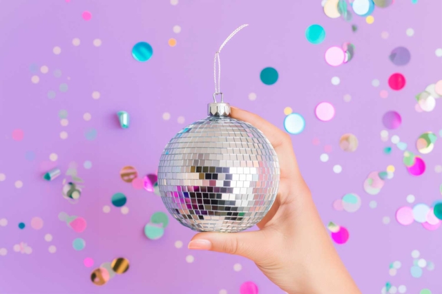 bola de discoteca con espejos adhesivos - Miroirs à coller - 10doigts.fr