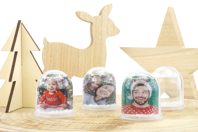 Custom Snow Globe - 6 - Transparent Plastic - 10doigts.com - Plastique Transparent - 10doigts.fr