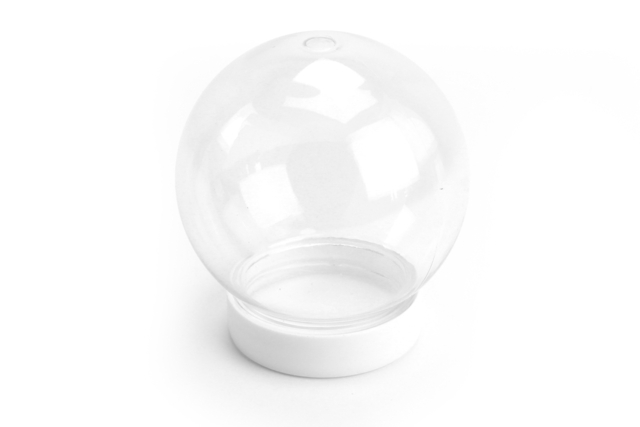 Transparent Plastic Globe - 1 - Snow globe, Bell - 10doigts.com - Boules à neige et cloches à décorer - 10doigts.fr