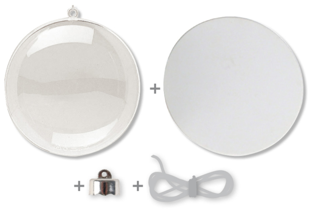 3-in-1 Balls, Transparent Plastic - 10 Pieces - 13 - DIY Christmas Ornaments - 10doigts.com - Boules de Noël DIY - 10doigts.fr