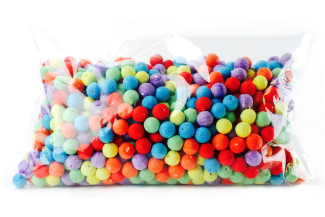 Assorted Color Cellulose Balls - 200 Pieces - 2 - Cellulose Balls - Arts and Crafts Accessories - 10doigts.com - Boules cellulose - Accessoires Loisirs Créatifs - 10doigts.fr