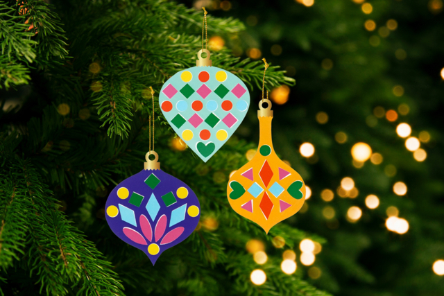 Decorate Your Christmas Baubles Kit + Stickers - 6 Pieces - 3 - Christmas Creative Kits for Children - 10doigts.com - Kits créatifs de Noël pour les enfants - 10doigts.fr