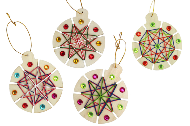 Weaving Christmas Balls Kit - 6 Pieces - 5 - Christmas Creative Kits for Children - 10doigts.com - Kits créatifs de Noël pour les enfants - 10doigts.fr
