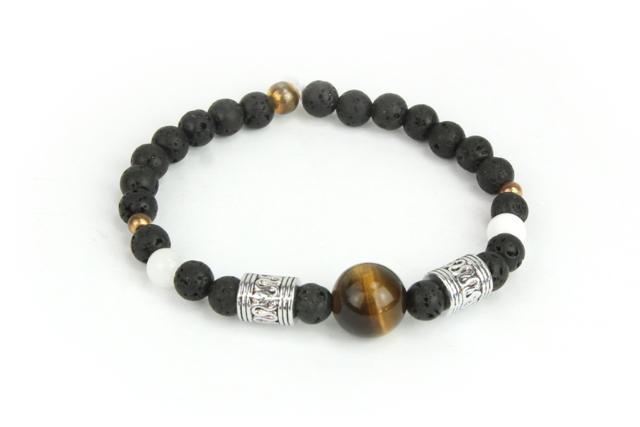 Round Lava Beads - 30 pcs - 6 - Natural Beads - 10doigts.com - Perles Naturelles - 10doigts.fr