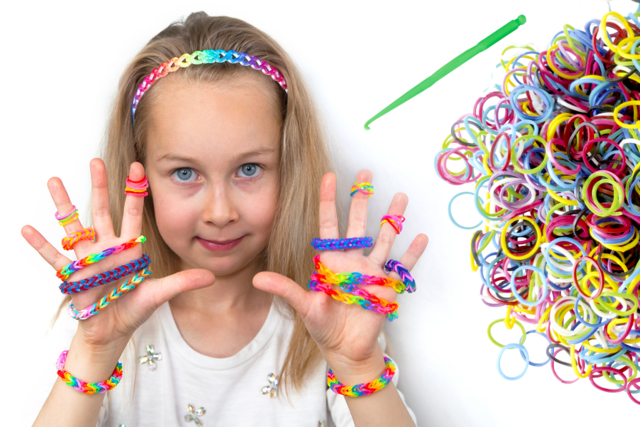 Mini Elastic Kit - 300 Elastics - 1 - Elastic Bracelets - 10doigts.com - Bracelets en élastiques - 10doigts.fr