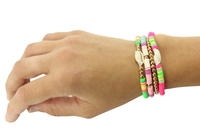 Multicolored Heishi Beads - 900 beads - 3 - Heishi Beads and Shells - 10doigts.com - Perles Heishi et coquillages - 10doigts.fr