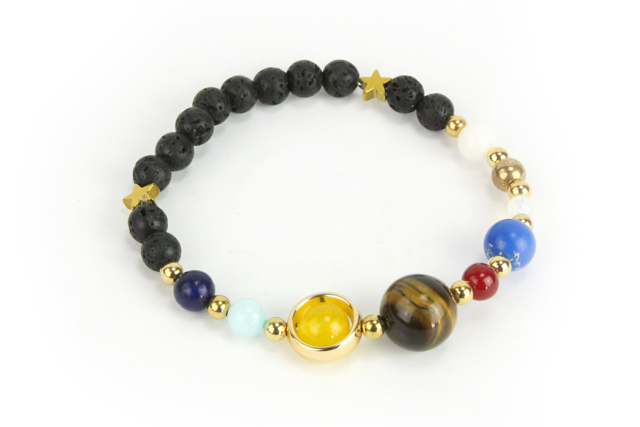 Round Lava Beads - 30 pcs - 4 - Natural Beads - 10doigts.com - Perles Naturelles - 10doigts.fr